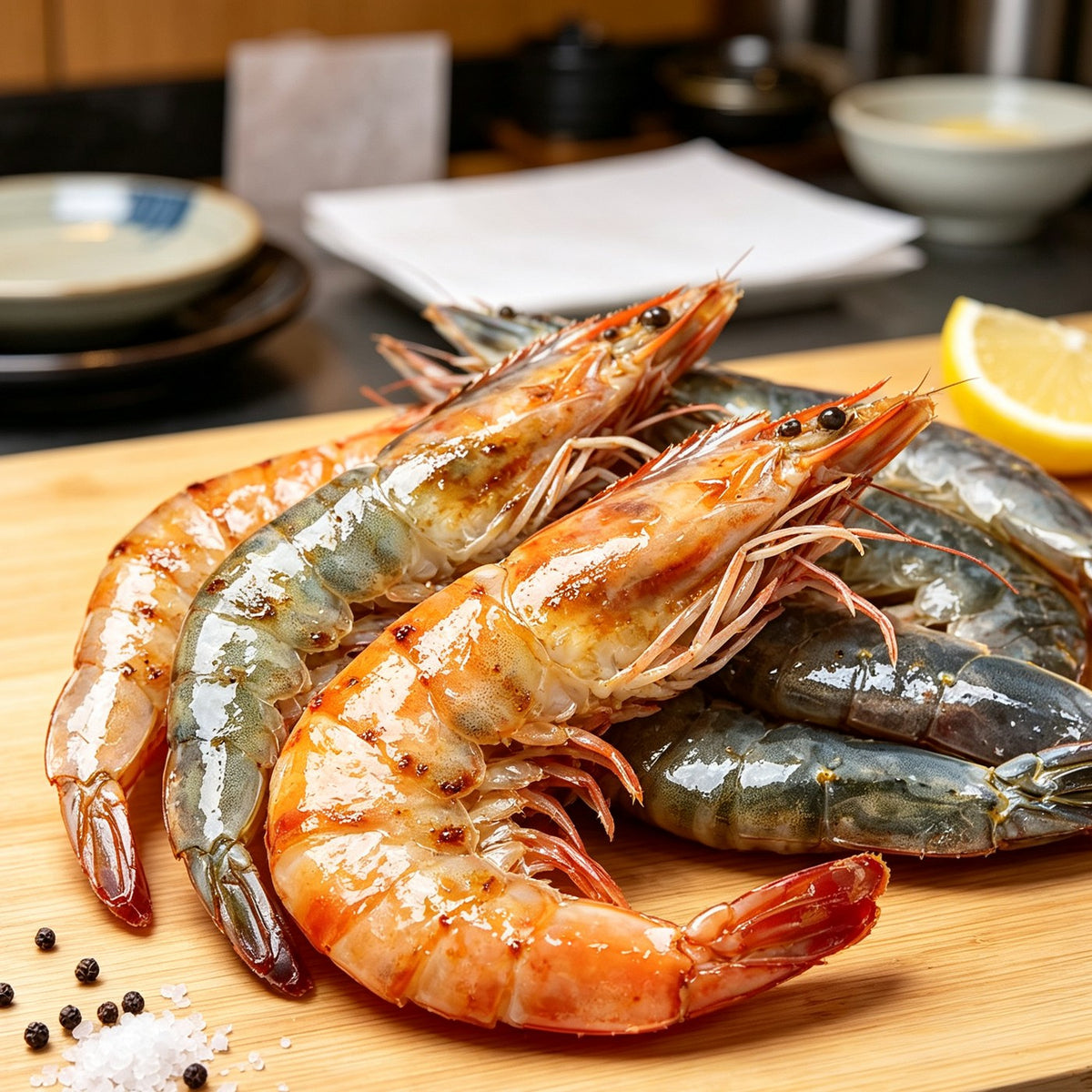 Fresh Whole Grey Prawns 3