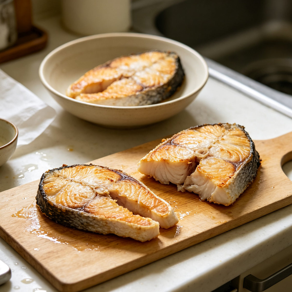 Seared Salmon Steaks 3